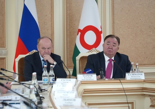 Владимир Марков и Махмуд-Али Калиматов на совещании в Республике Ингушетия