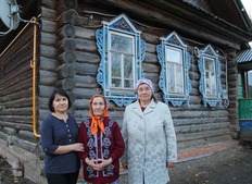 Жители деревни Сене-Хресчень