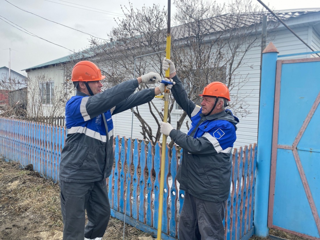 Работы по подключение домовладений к газу