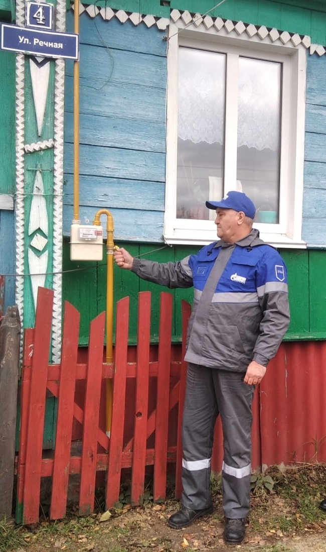 Газификация первого домовладения в поселке Крюковка Республики Мордовия