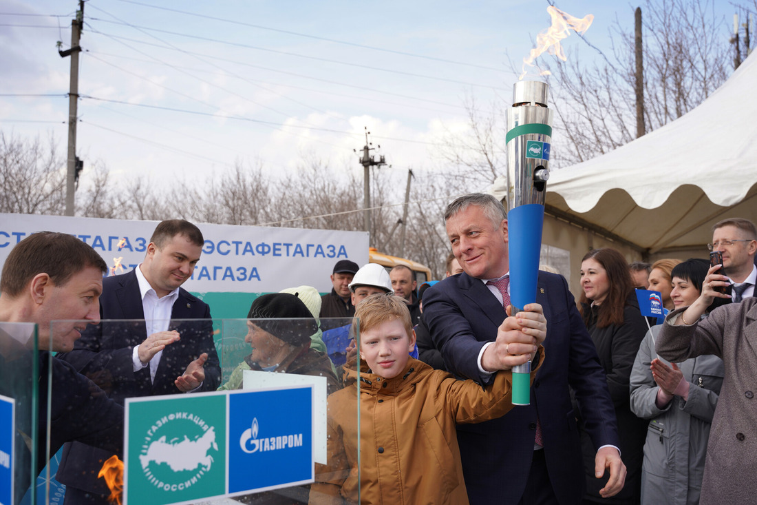 Ввод в эксплуатацию пяти внутрипоселковых газопроводов в с. Новомосковка Богословского сельского поселения Омского района