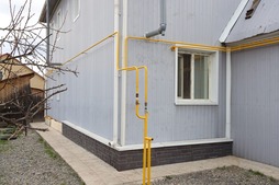 Первое подключенное домовладение микрорайона