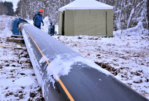 Укладка газовой трубы в Новгородской области