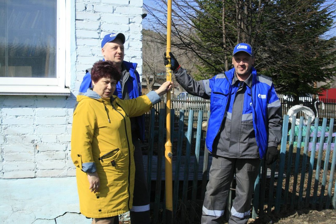 Подача газа в ДК в поселке Маук Челябинской области